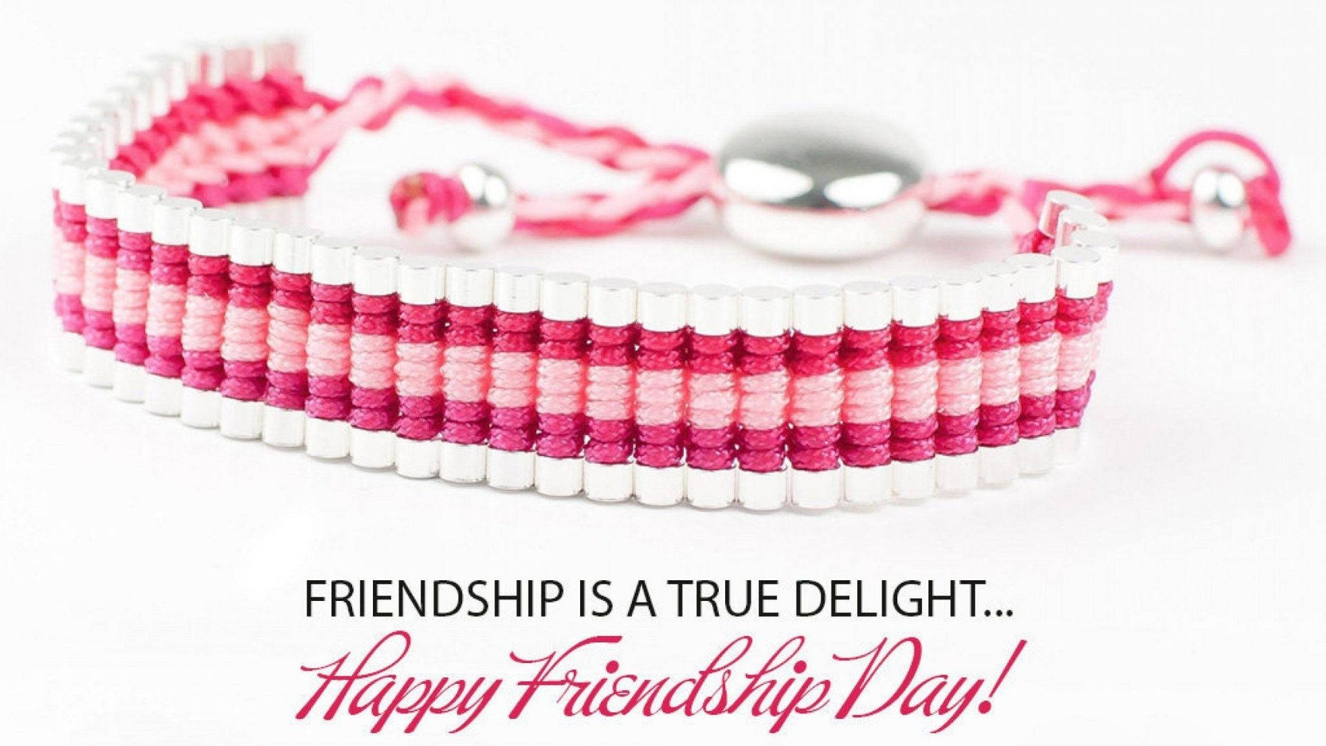Friendship Day Pink Bracelet Background