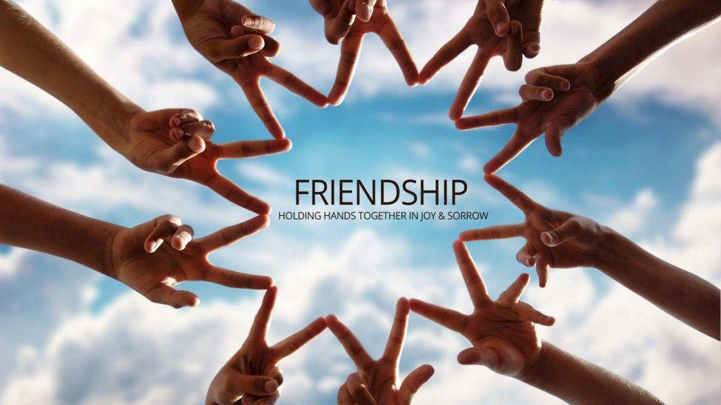 Friendship Hand Sign Background