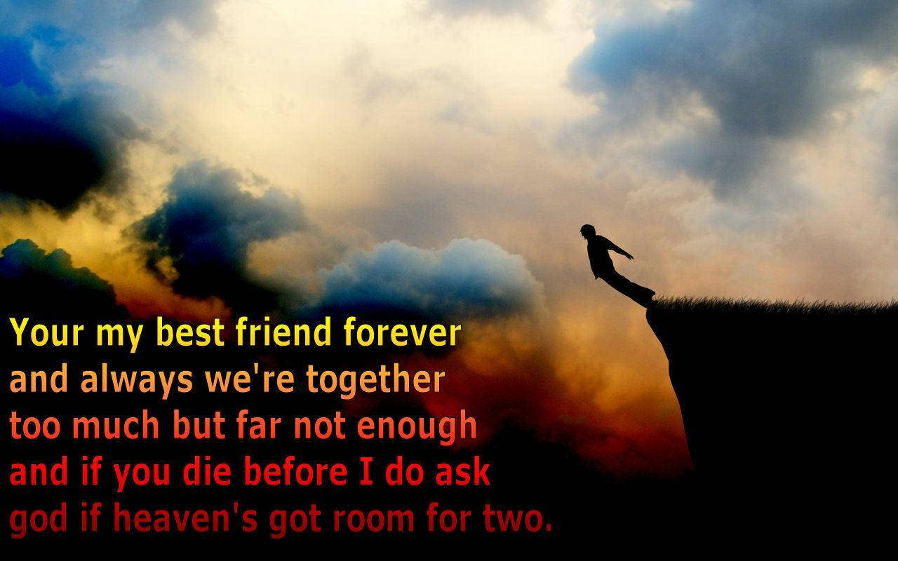 Friendship Quotes Forever Background