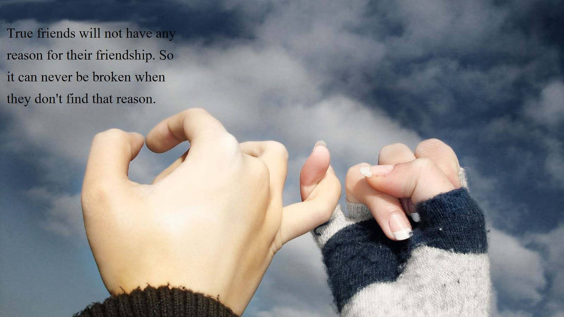 Friendship Quotes Pinky Promise Background