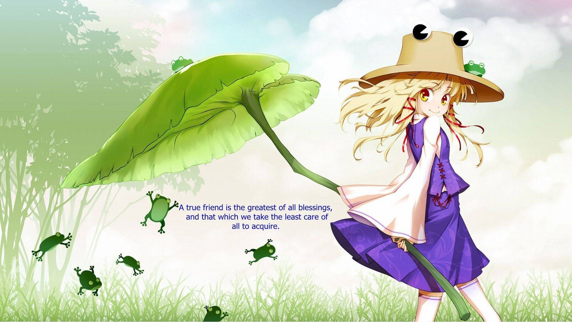 Friendship Quotes With Leaf Background