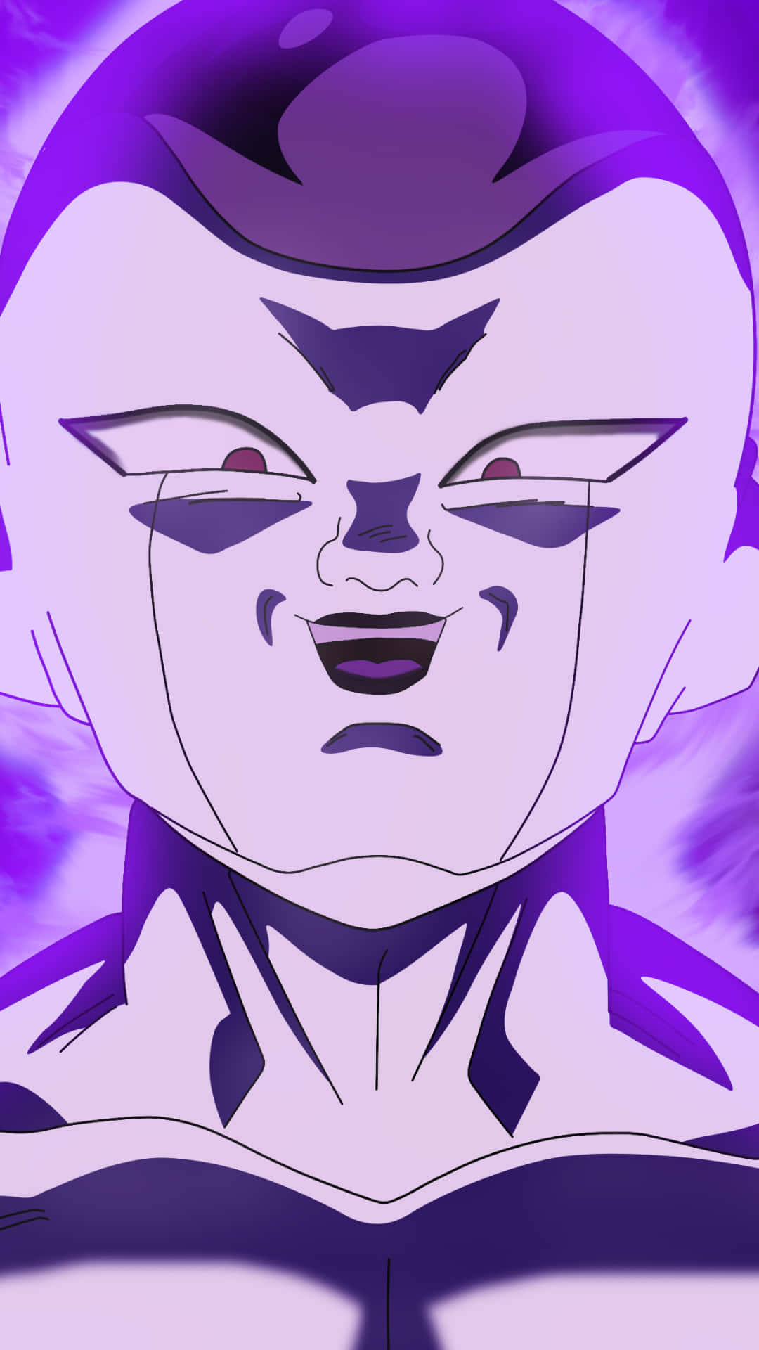 Frieza Glowing Purple Background