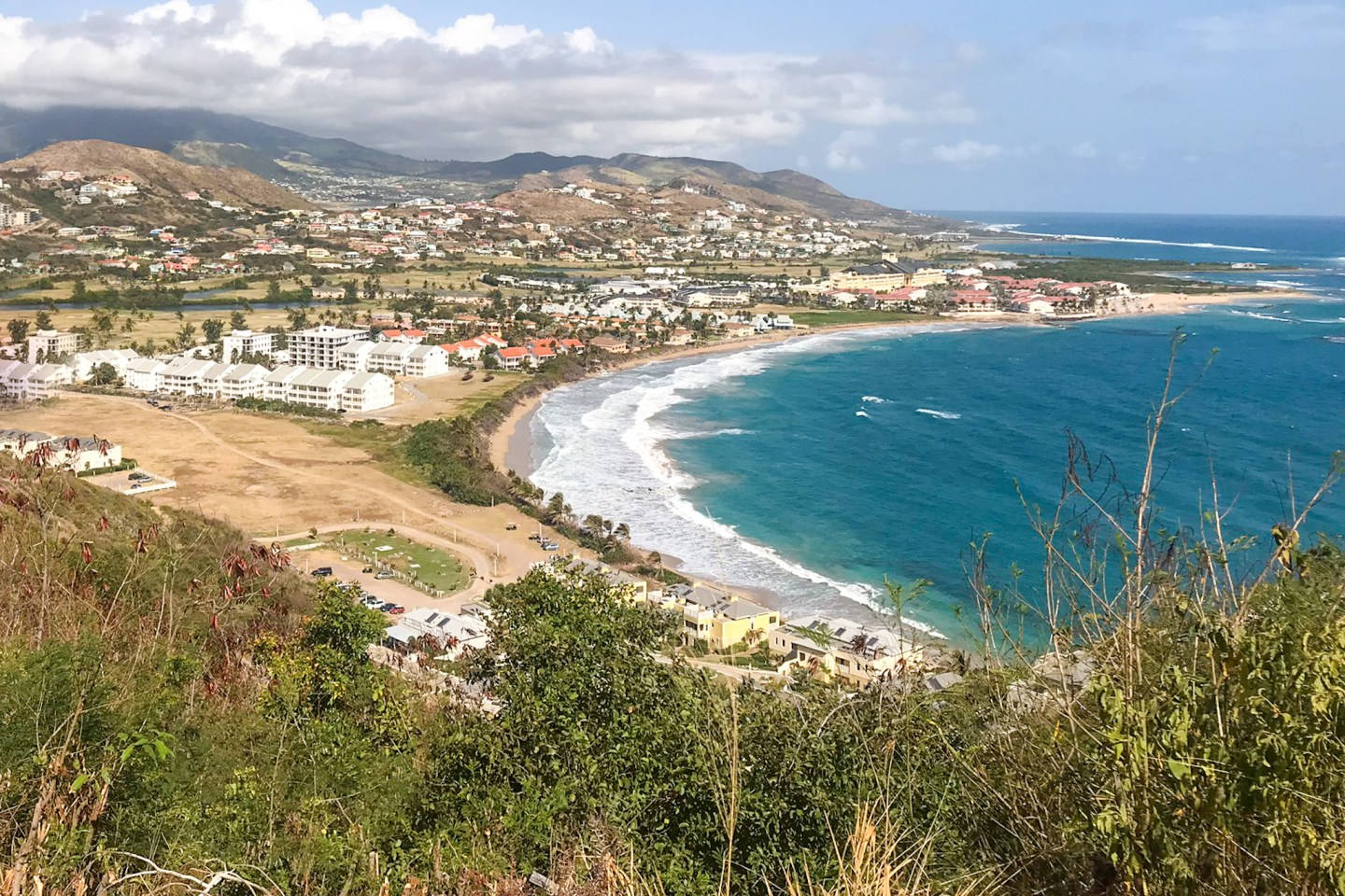 Frigate Bay In St Kitts And Nevis Background