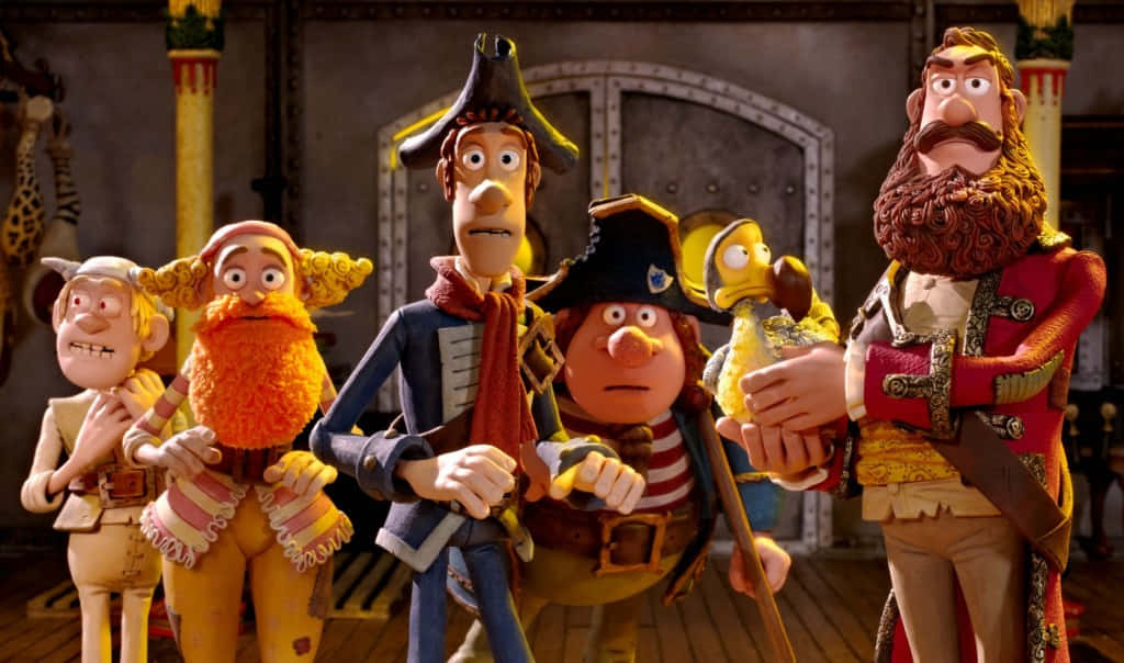 Frightened Crew Of The Pirates Band Of Misfits Background