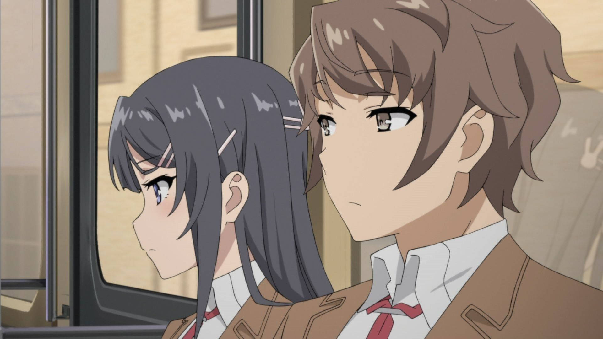 From Left To Right - Rio Futaba, Sakuta Azusagawa, Tomoe Koga And Mai Sakurajima Form The Main Cast Of The Anime, Rascal Does Not Dream Of Bunny Girl Senpai