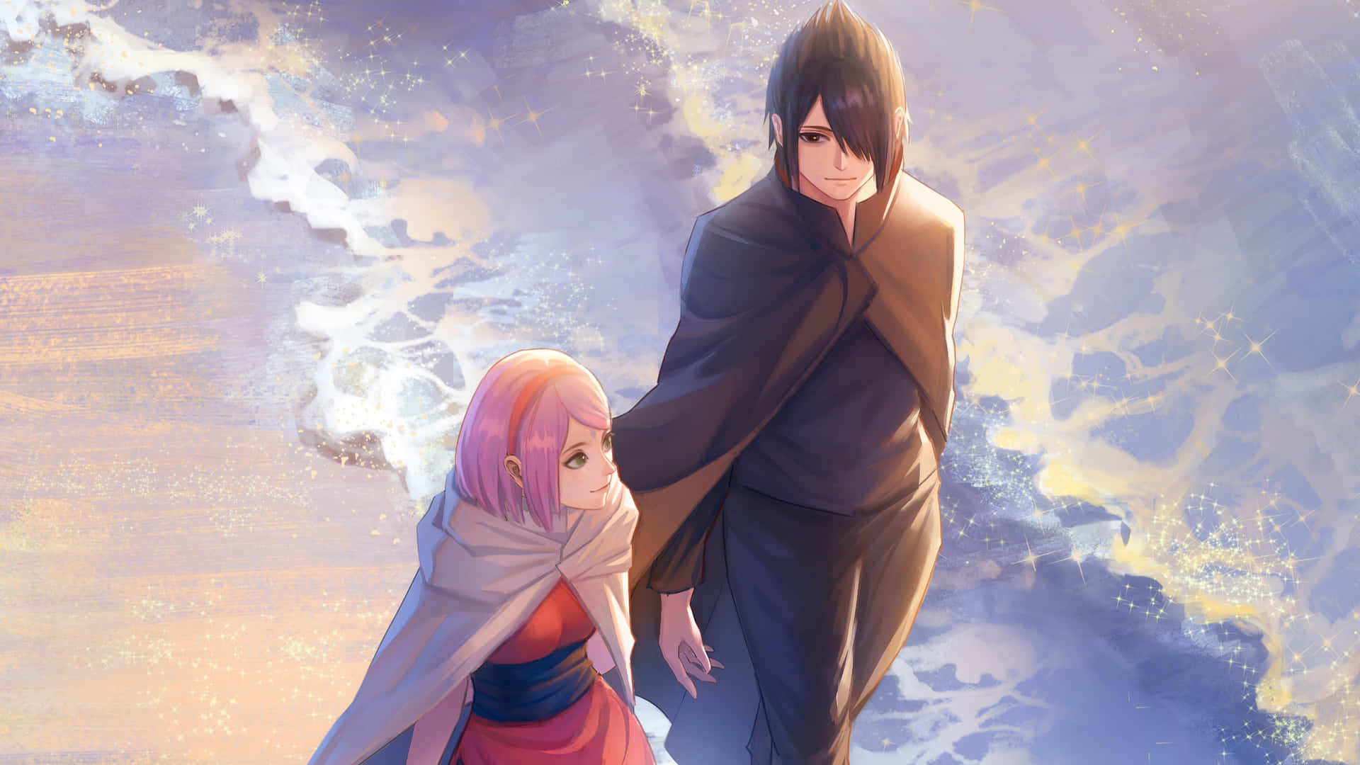 From Rivals To Partners: Sasuke & Sakura Share An Unbreakable Bond Background
