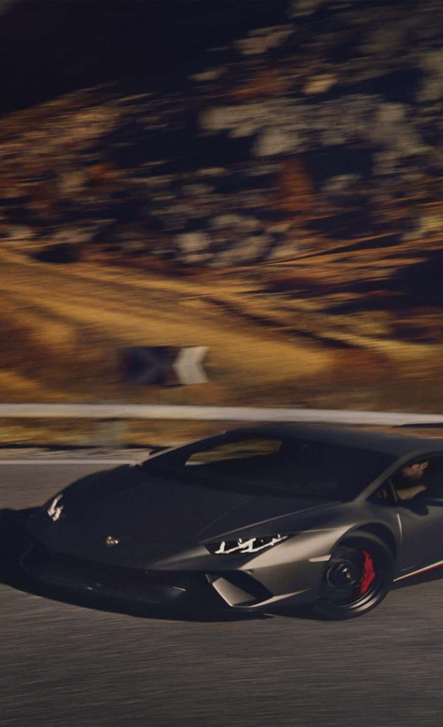 From Streets To Screens, This Black Lamborghini Looks Just As Stunning On A Smartphone. Background