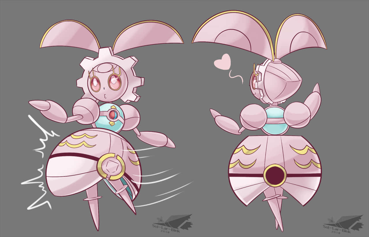 Front And Back Image Of Magearna Background