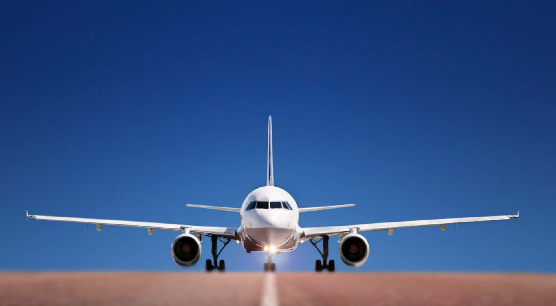 Front Angle Shot Plane 4k Ultra Hd Background