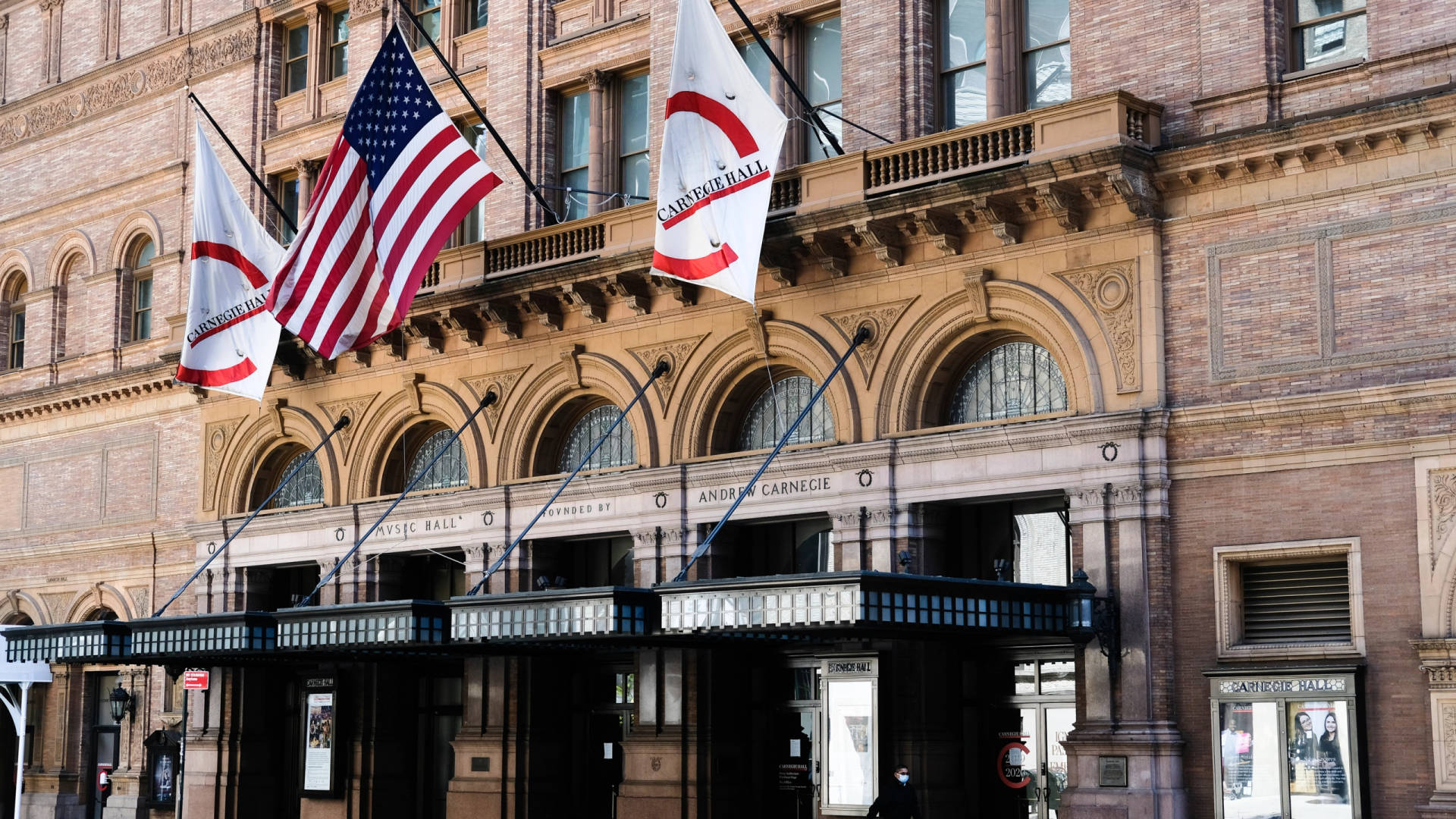 Front Building Carnegie Hall Background