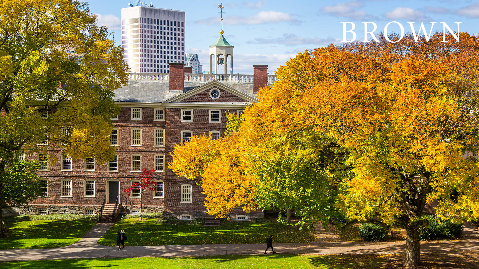 Front Photo Of Brown University Building Background