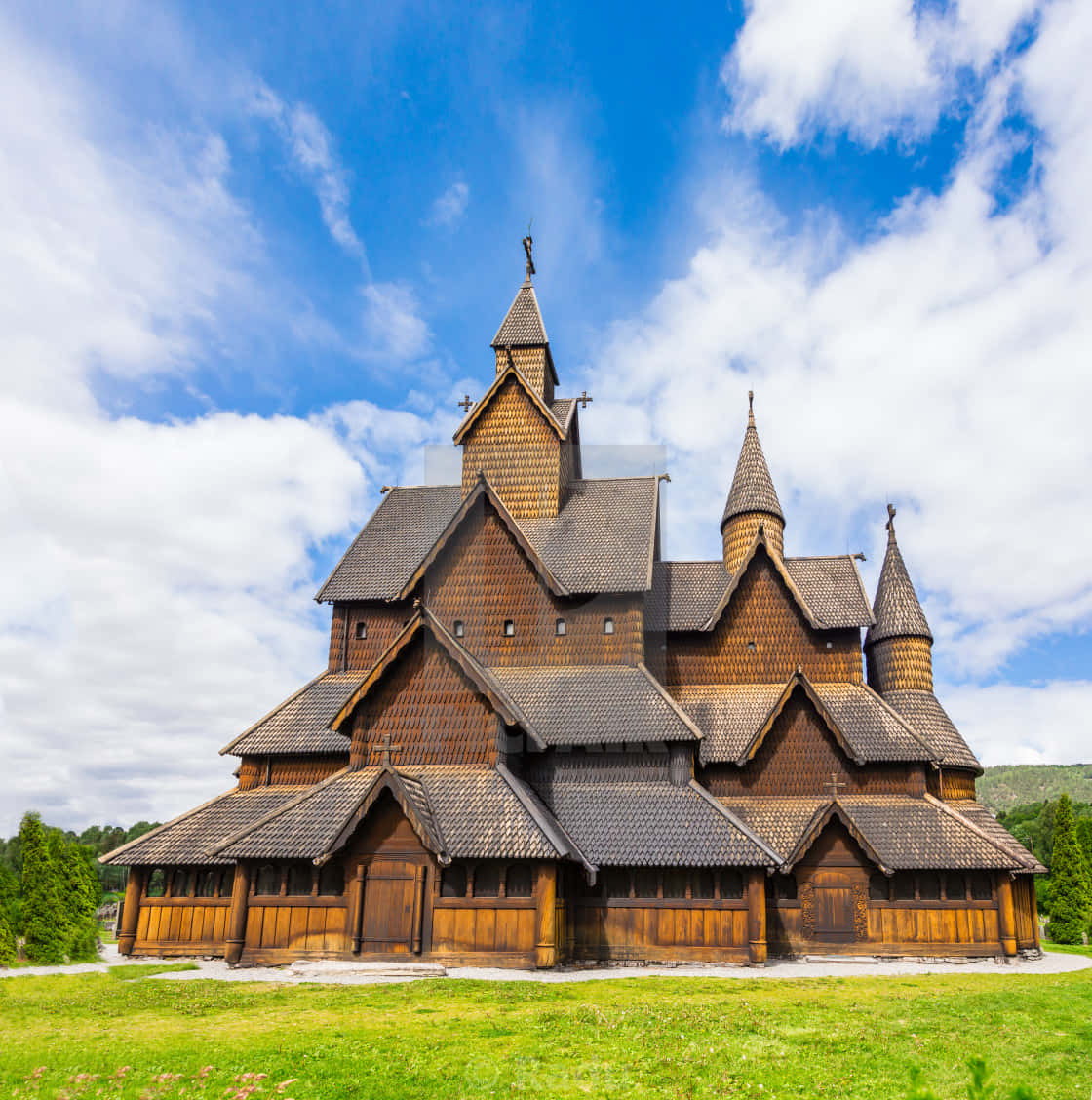 Front Photo Of Heddal Stave Church