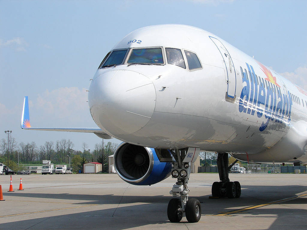 Front View Allegiant Air Background