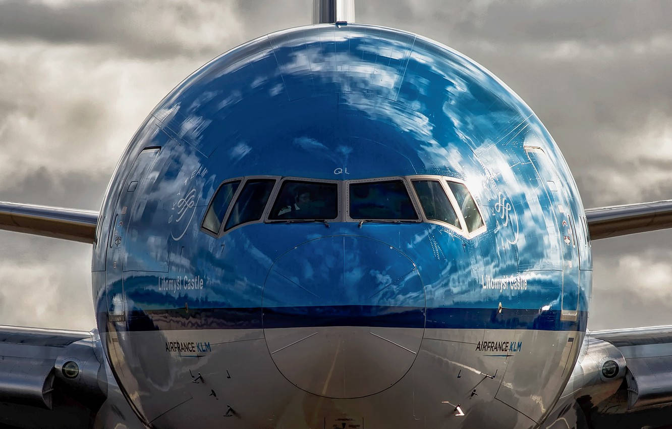 Front View Klm Aircraft Background