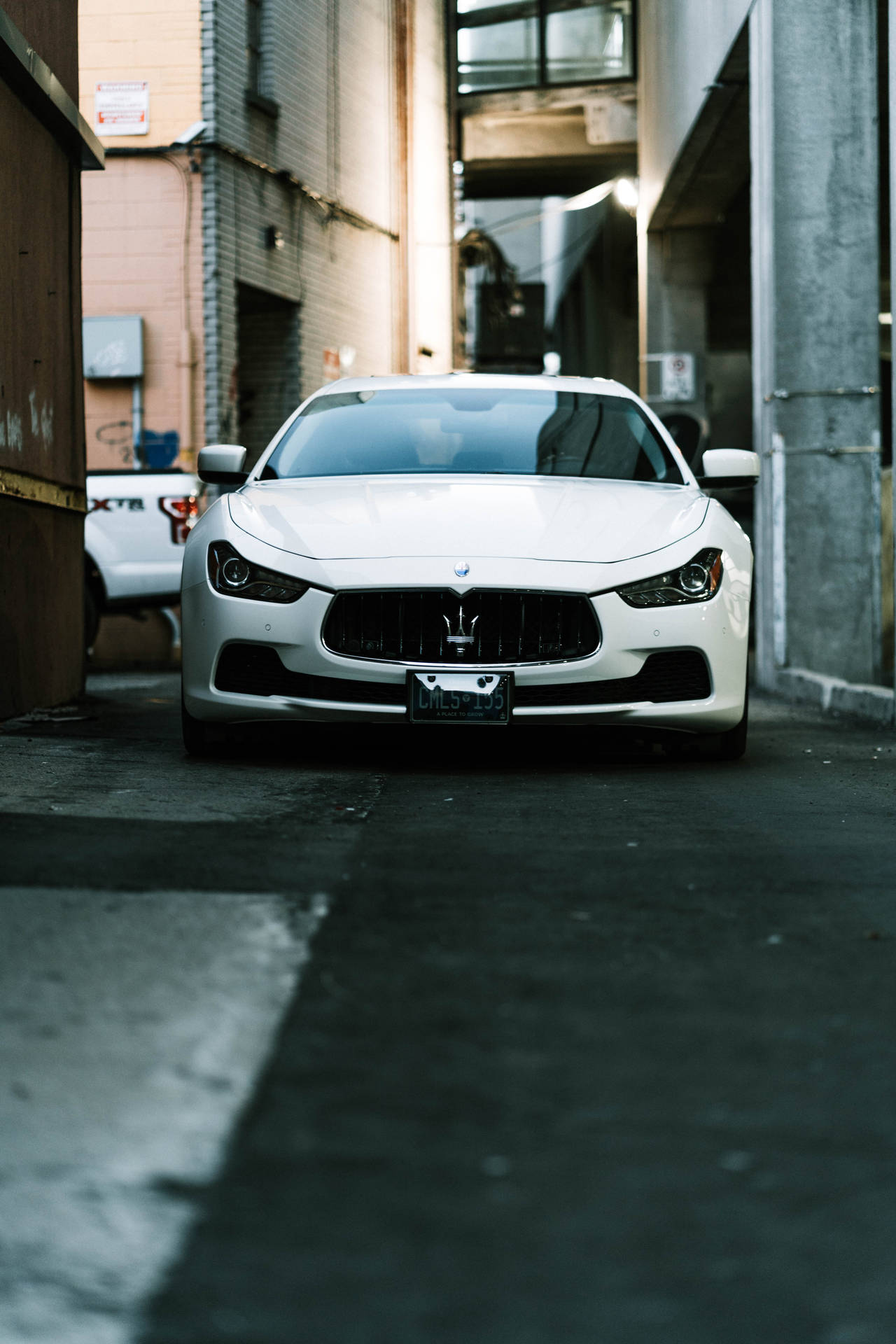 Front View Maserati Car Background