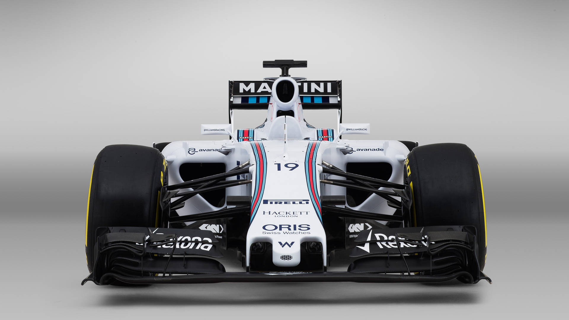 Front View Of A Williams Racing Car Background