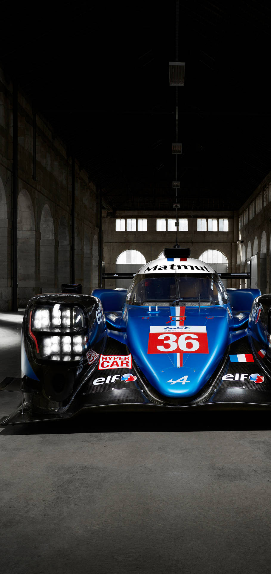 Front View Of Alpine Car 36 Background