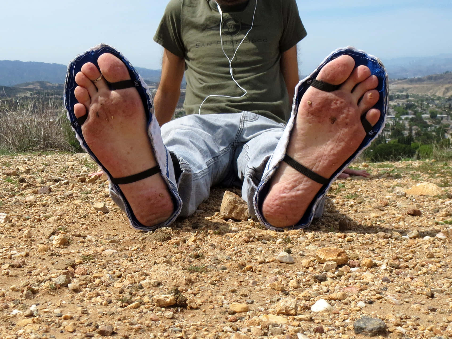 Front View Of Male Feet