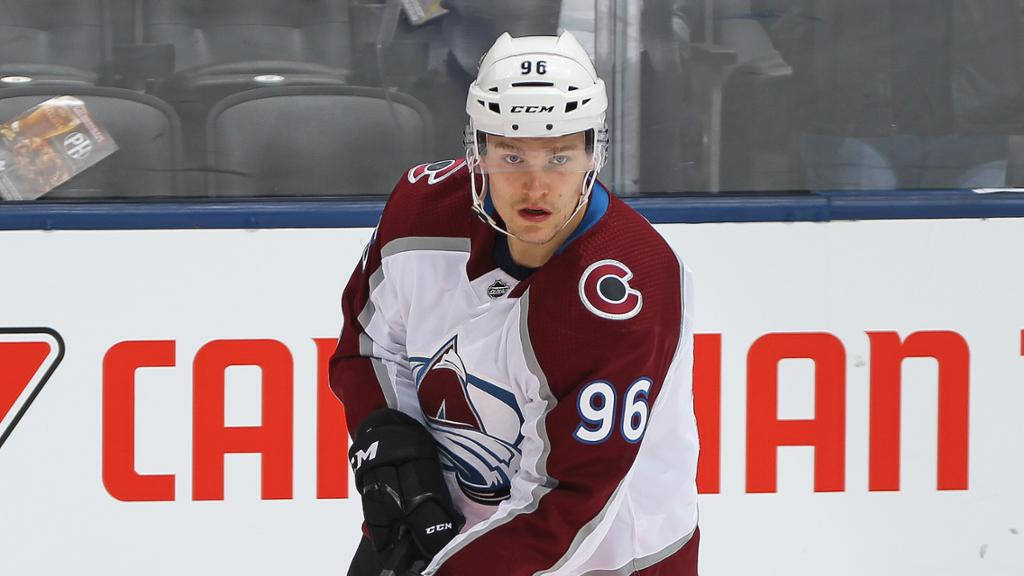 Front View Of Mikko Rantanen With Mouth Open And Serious Expression Background