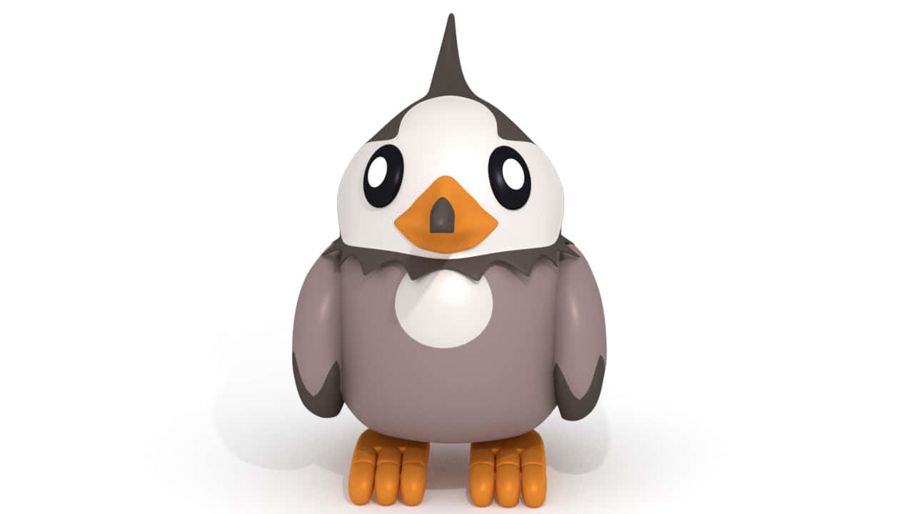 Front View Of Starly Figurine