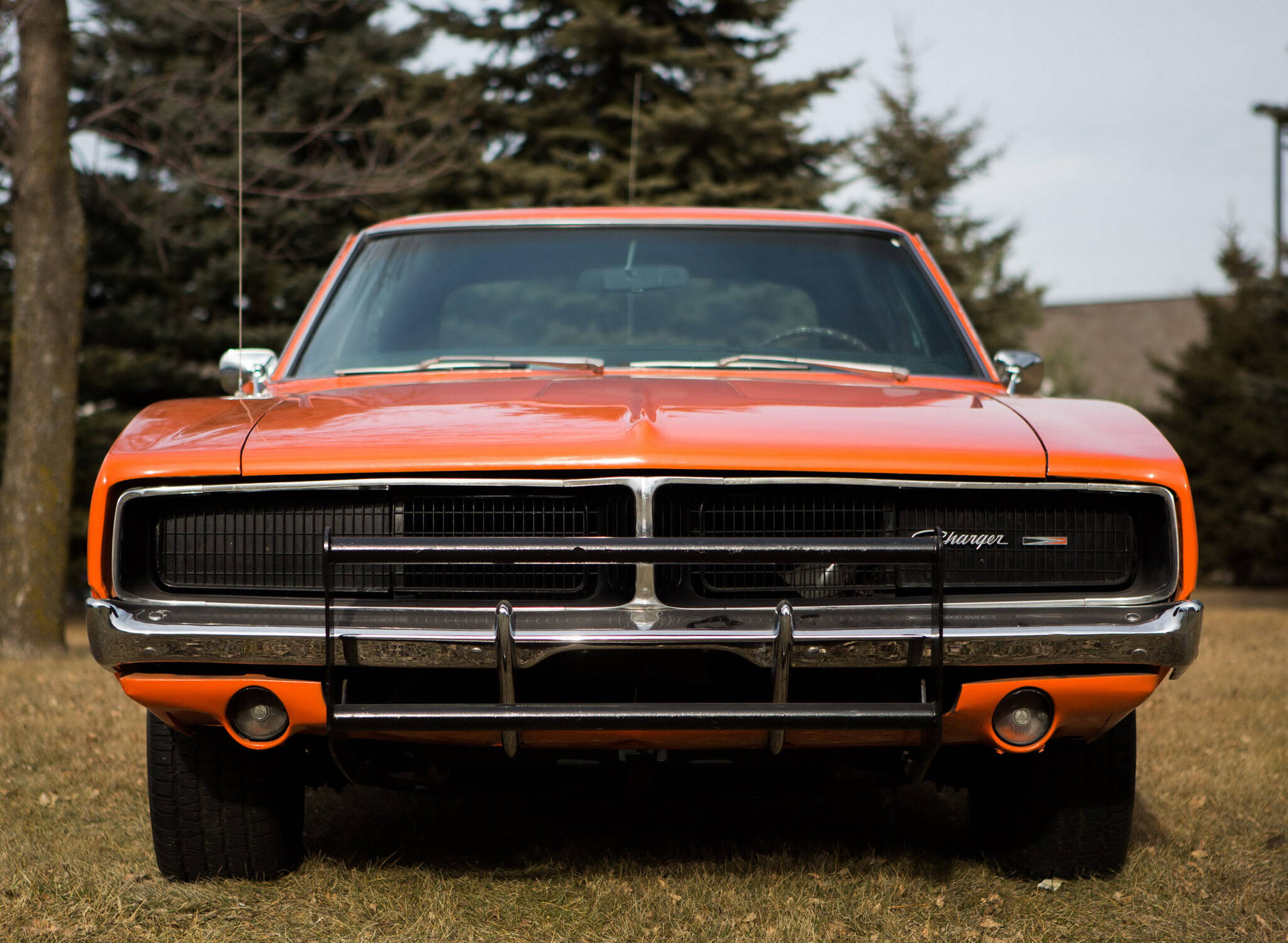 Front View Of The General Lee Car