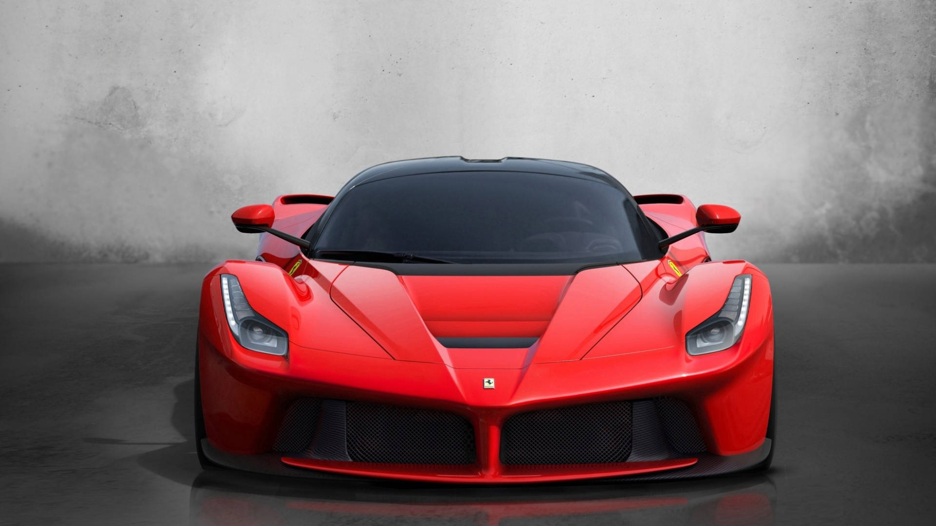 Front View Red Laferrari Background