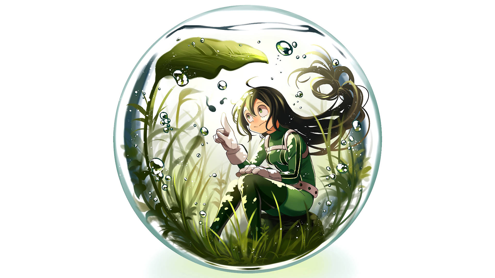 Froppy In A Bubble Background