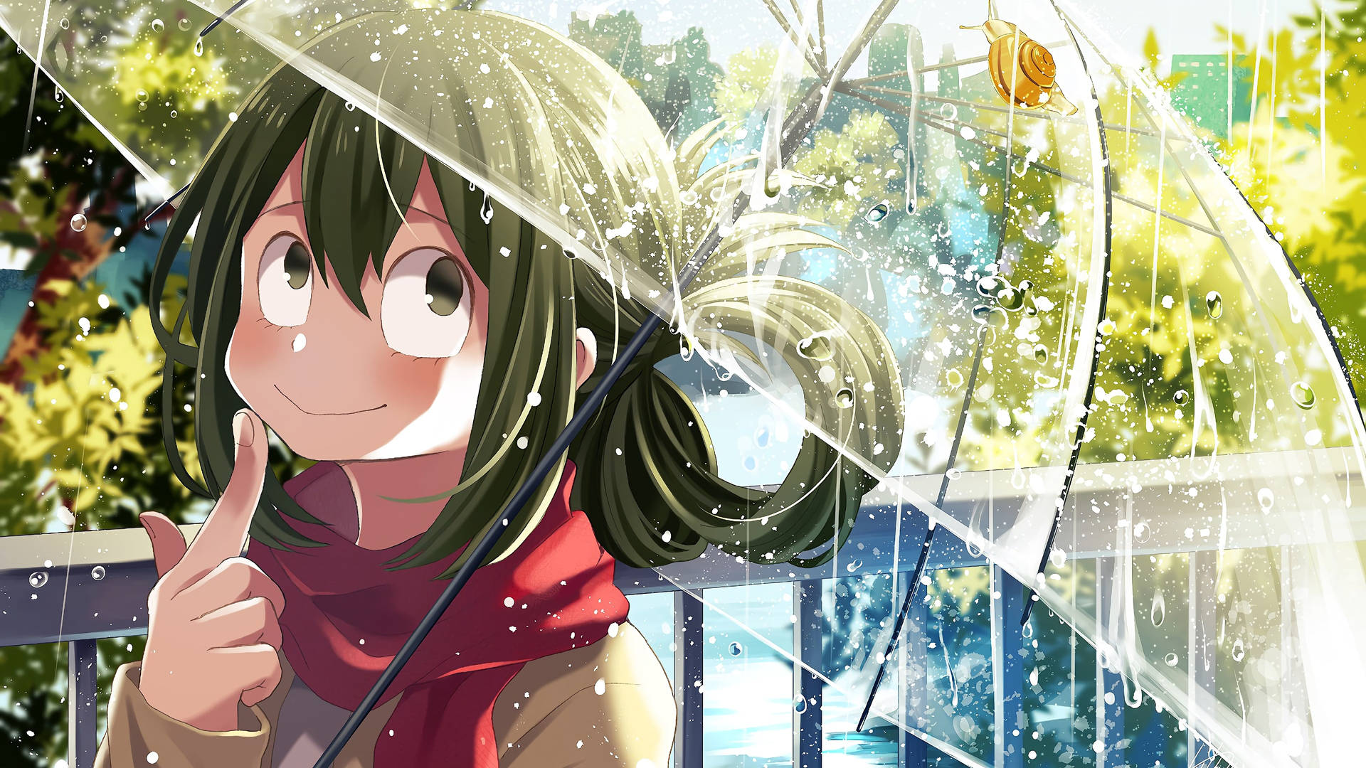 Froppy Sun And Rain Background
