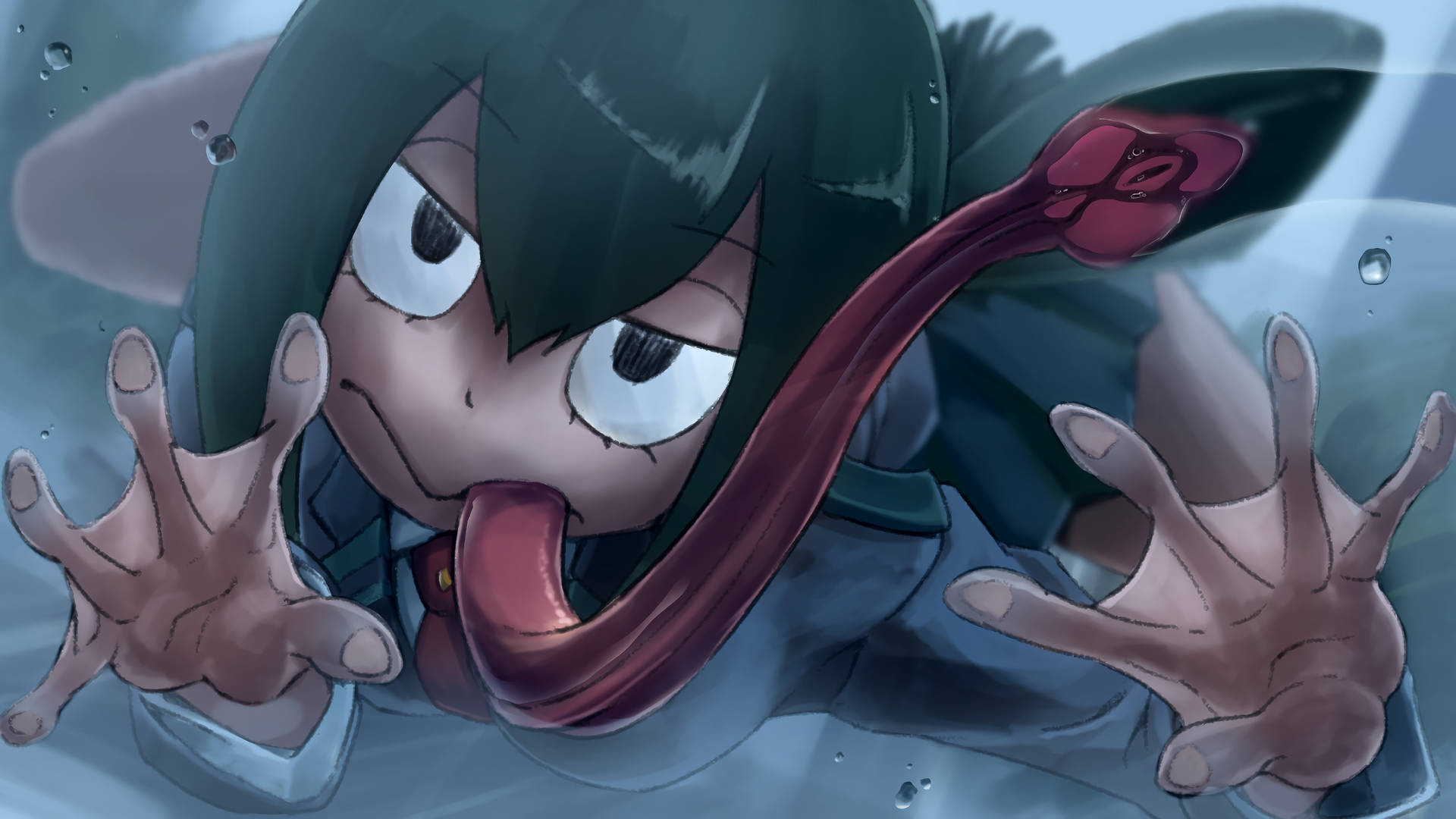 Froppy Webbed Hands Background
