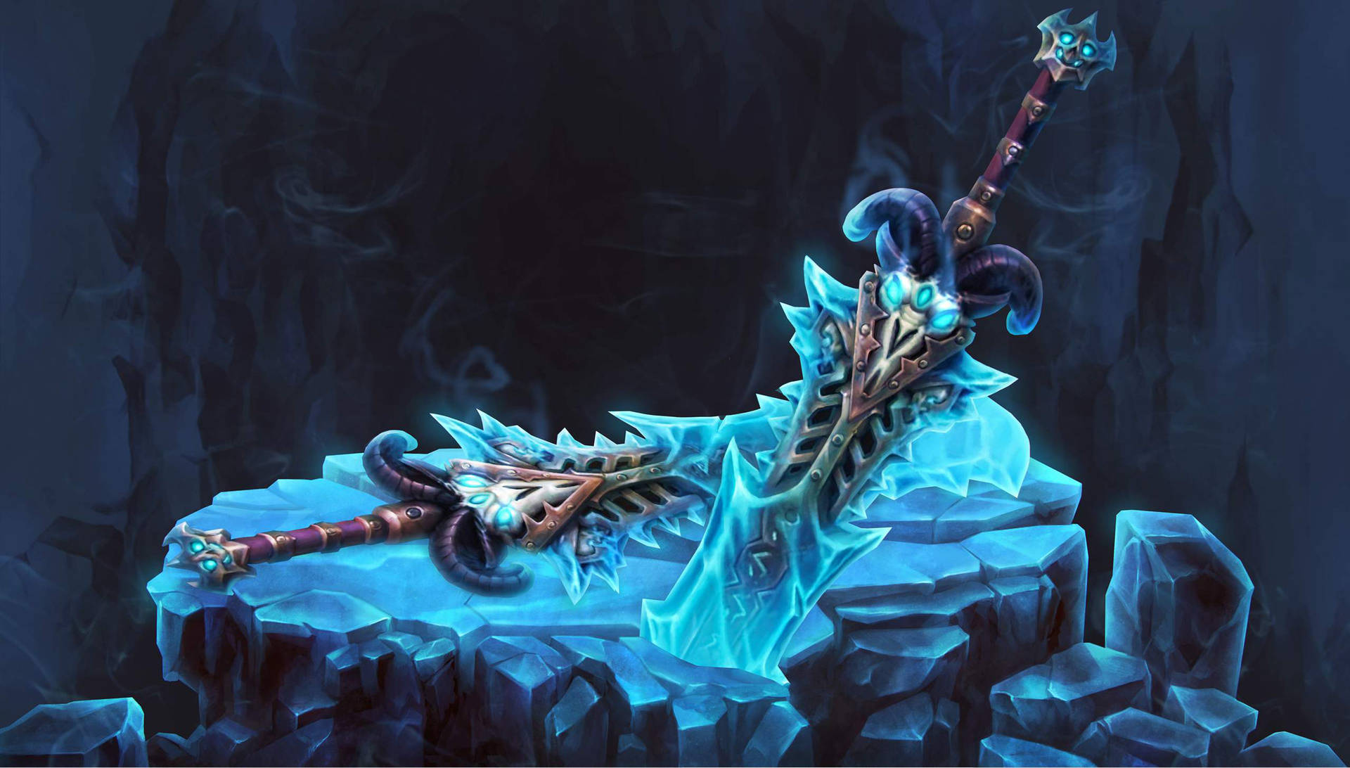 Frost Death Knight Weapons Background