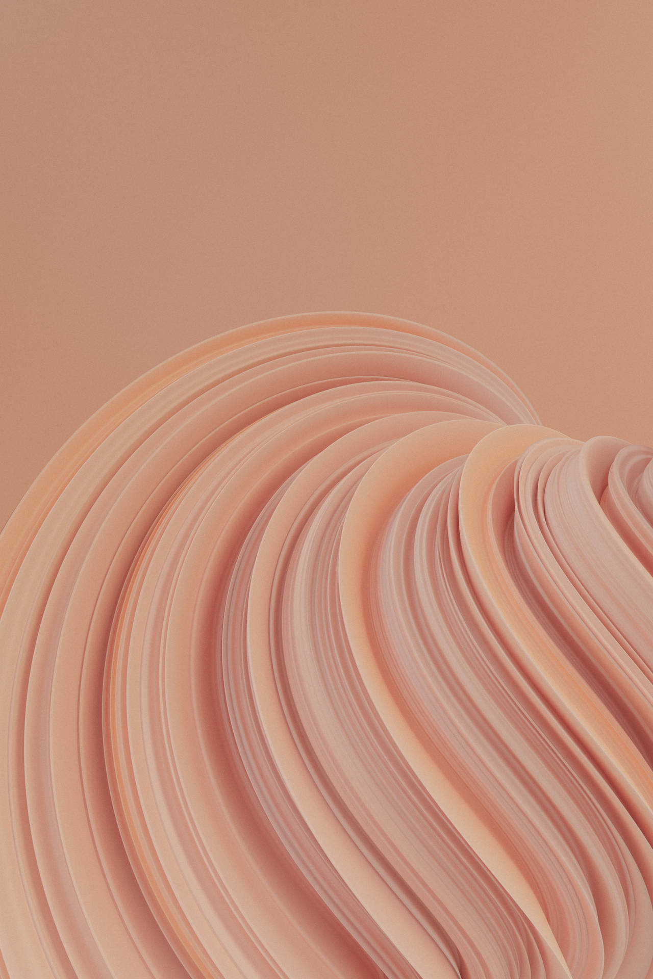 Frosting In Pastel Orange Aesthetic Color Background