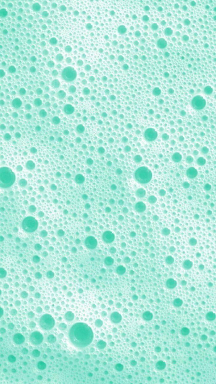 Frothy Pastel Green Aesthetic Bubbles