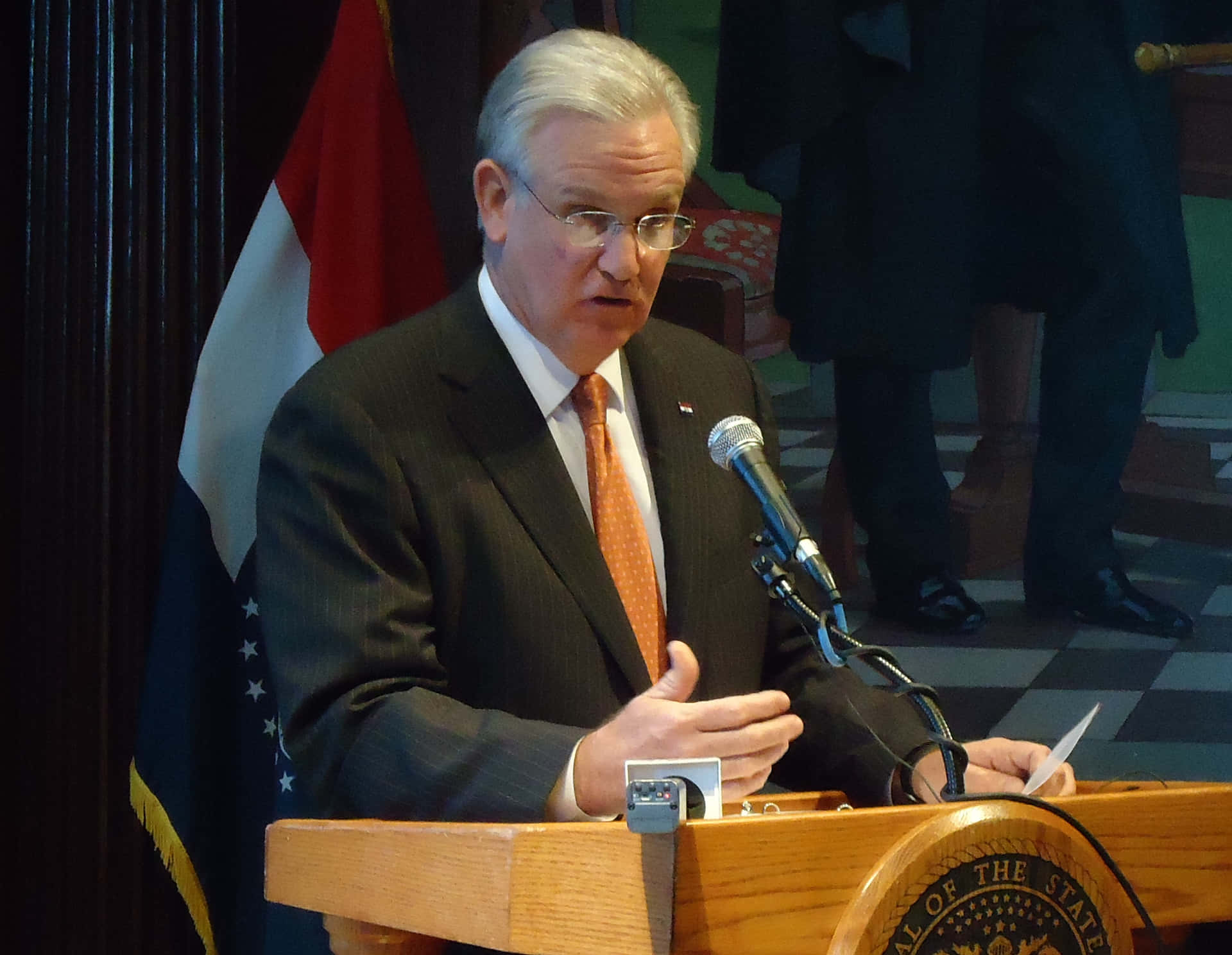 Frown Jay Nixon Speech