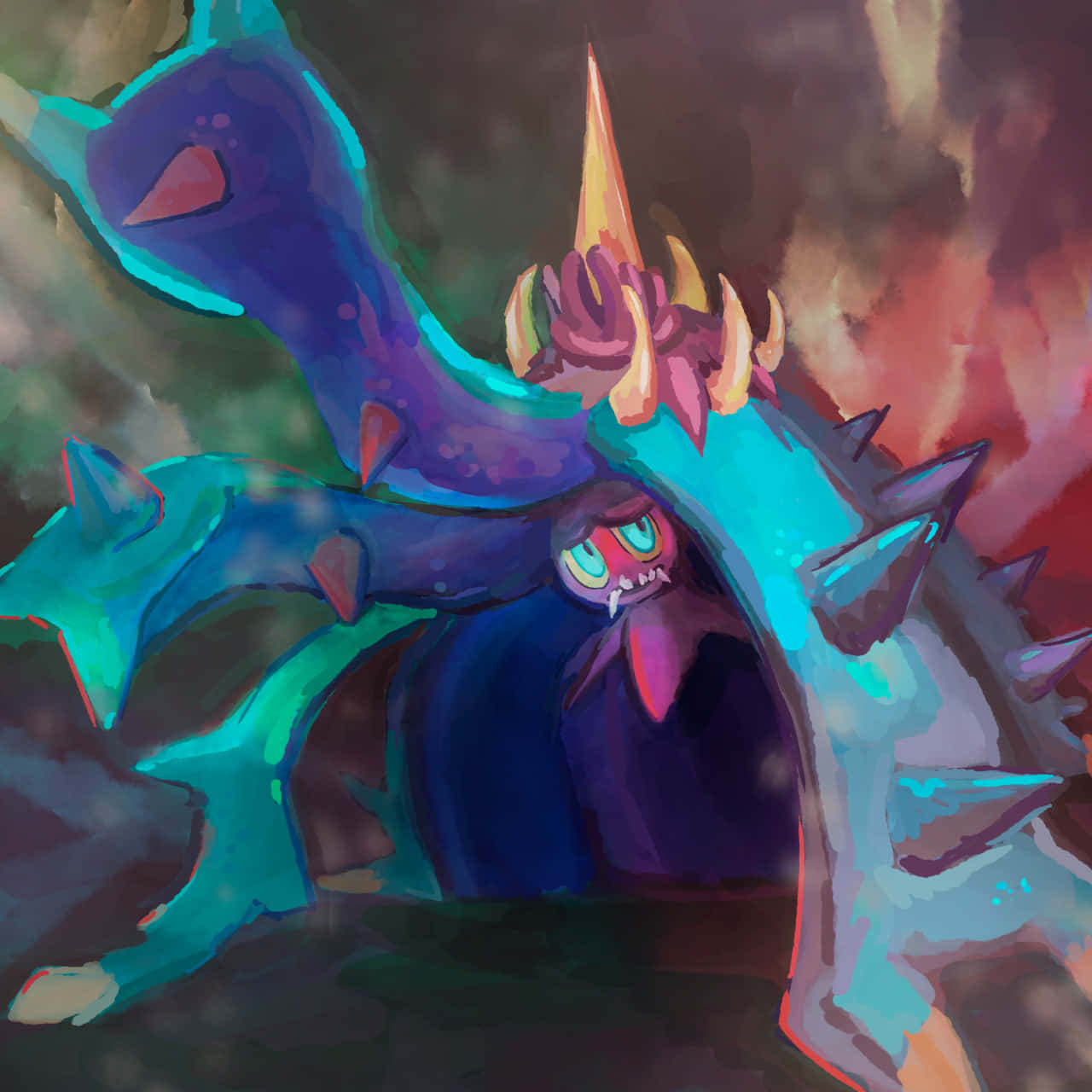 Frowning Toxapex Background