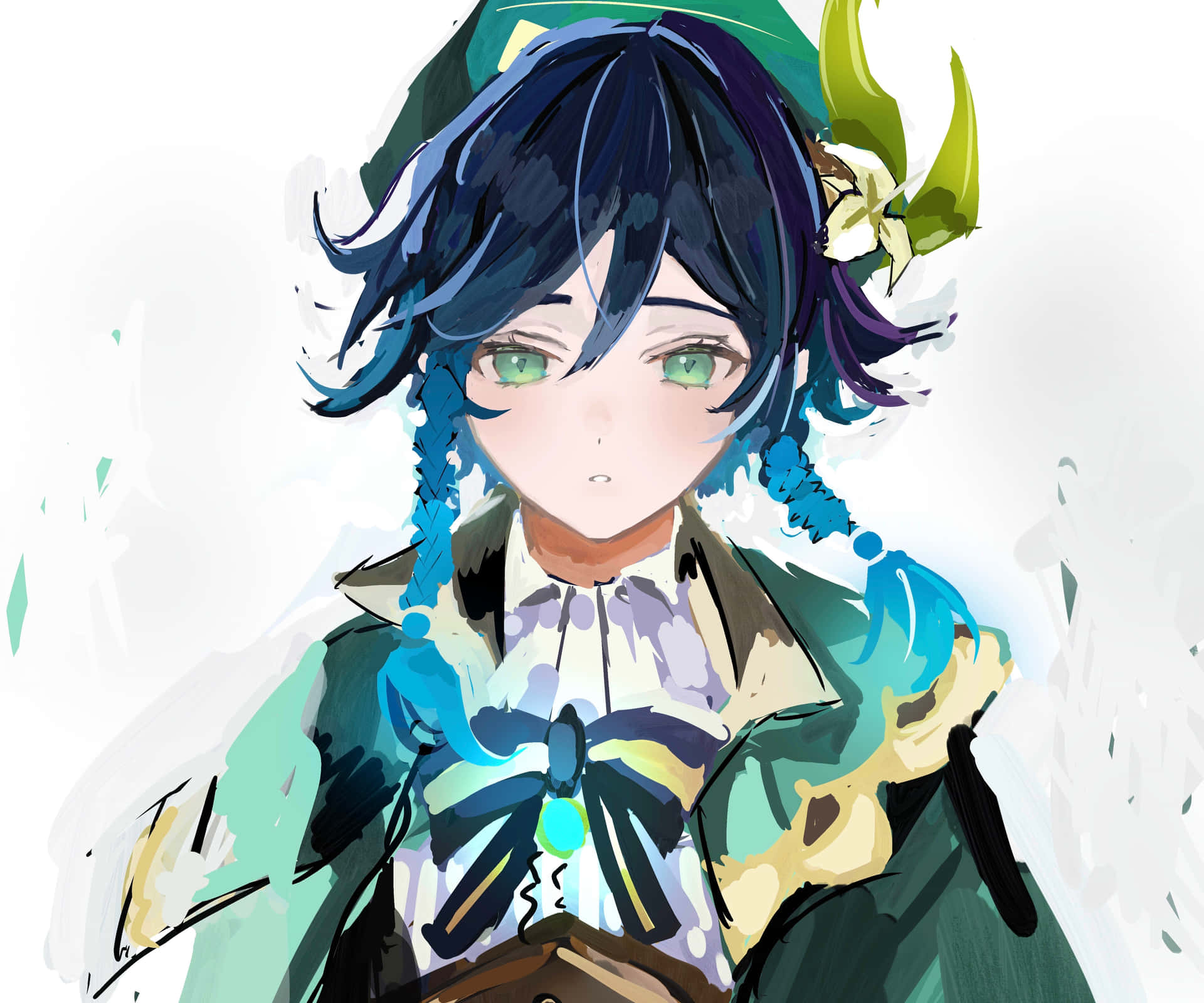 Frowning Venti Pfp Background
