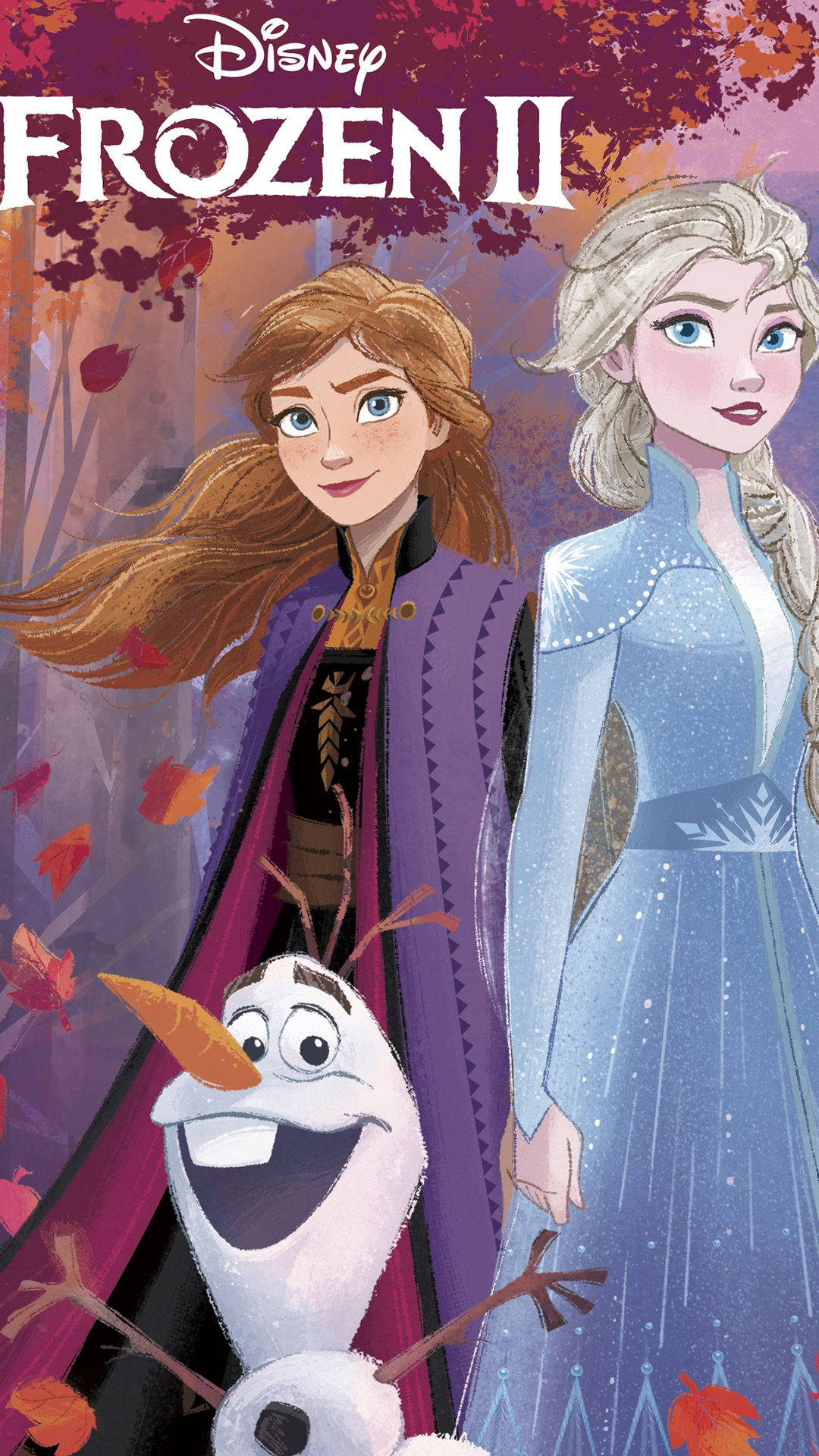 Frozen 2 Autumn Phone Cover Background