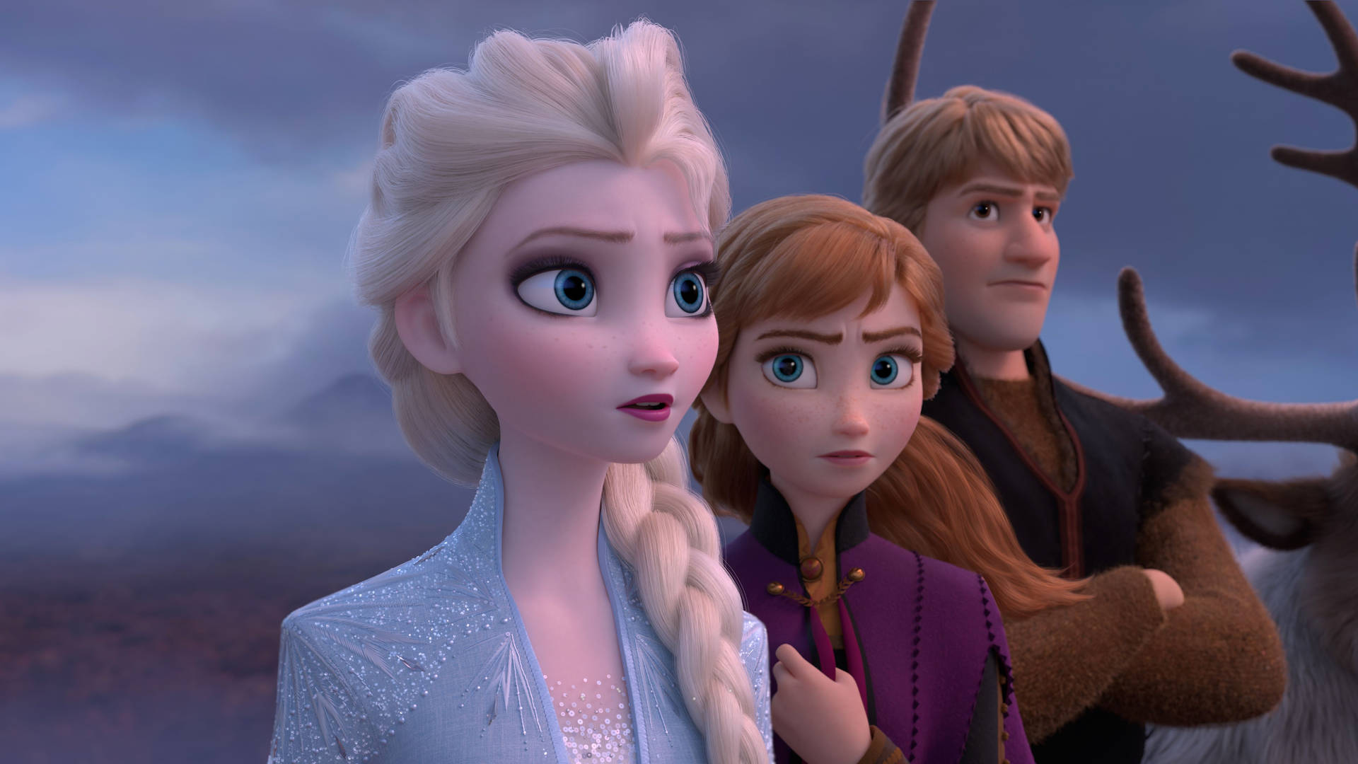 Frozen 2 Elsa, Anna And Kristoff Background