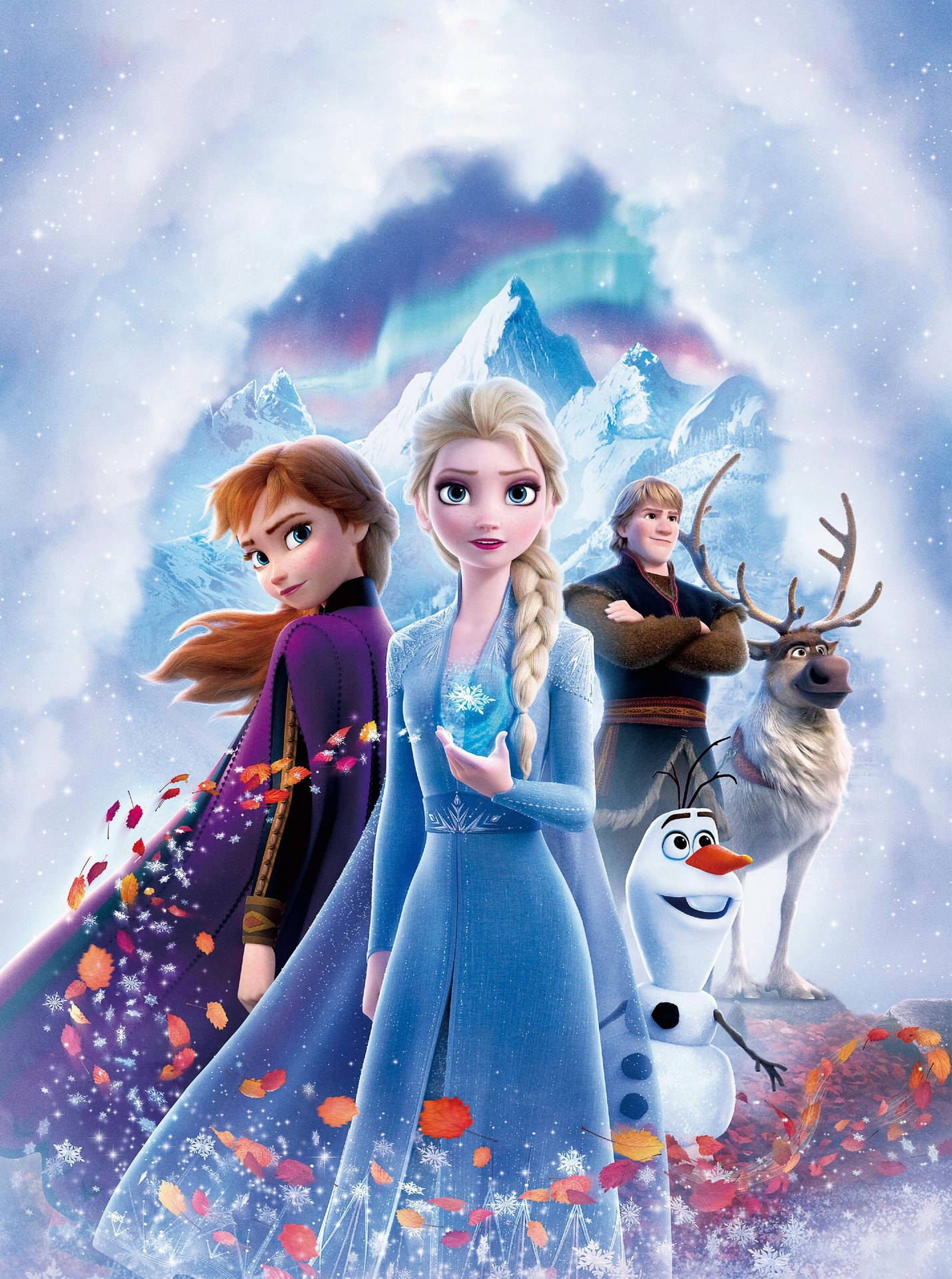 Frozen Casts Disney Phone Background