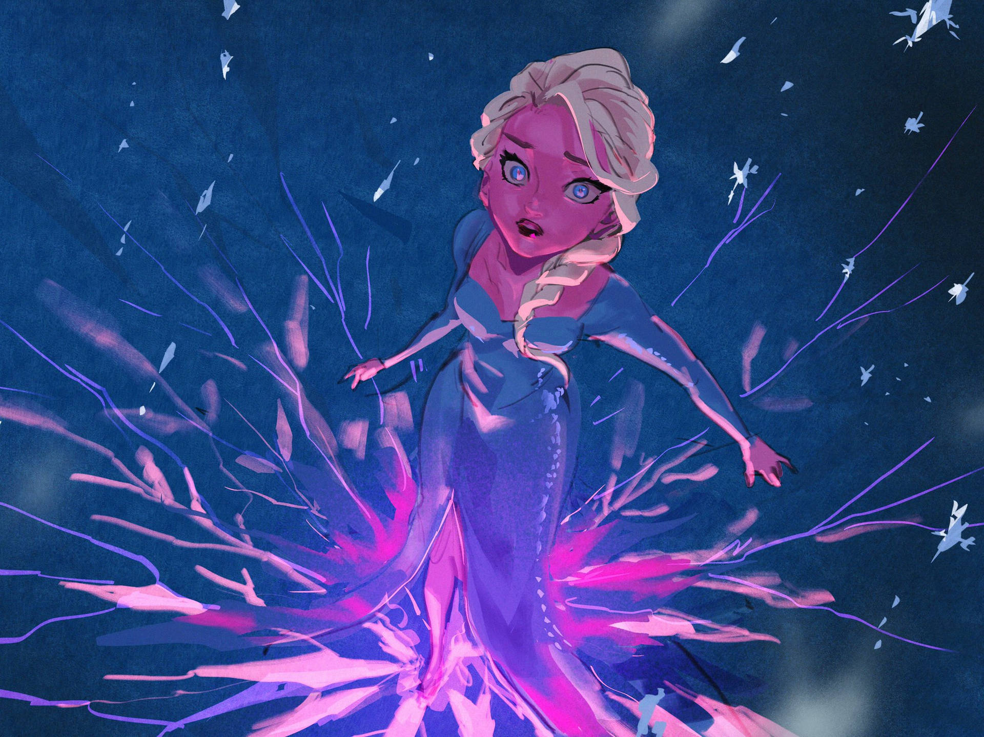 Frozen Elsa Animated Version Background