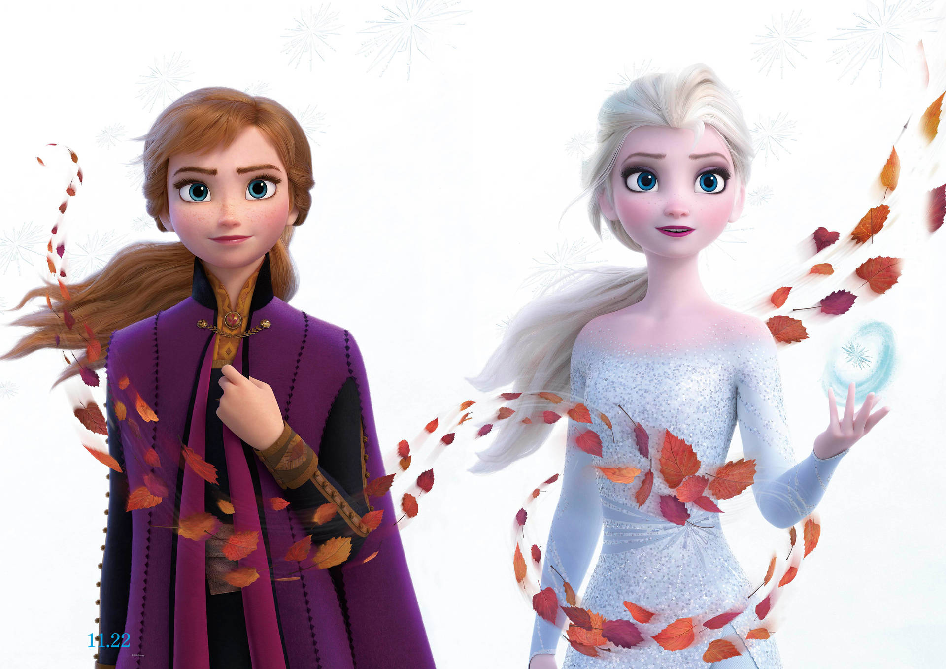 Frozen Elsa Anna Leaves