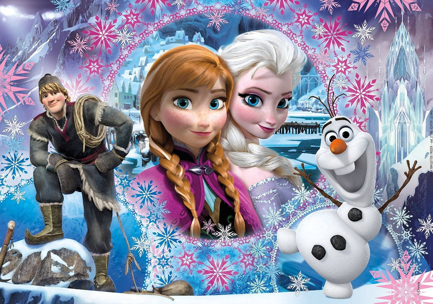 Frozen Elsa Fan Collage Background