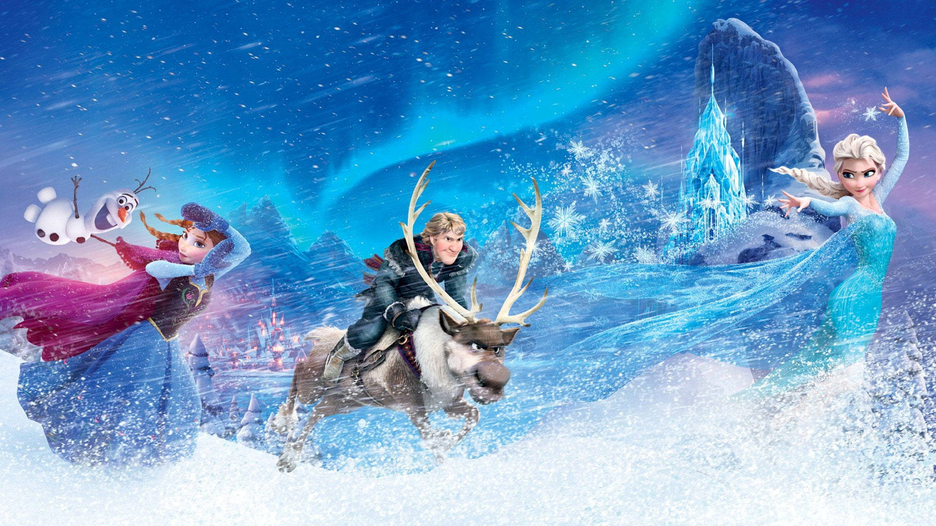 Frozen Elsa In Action Background