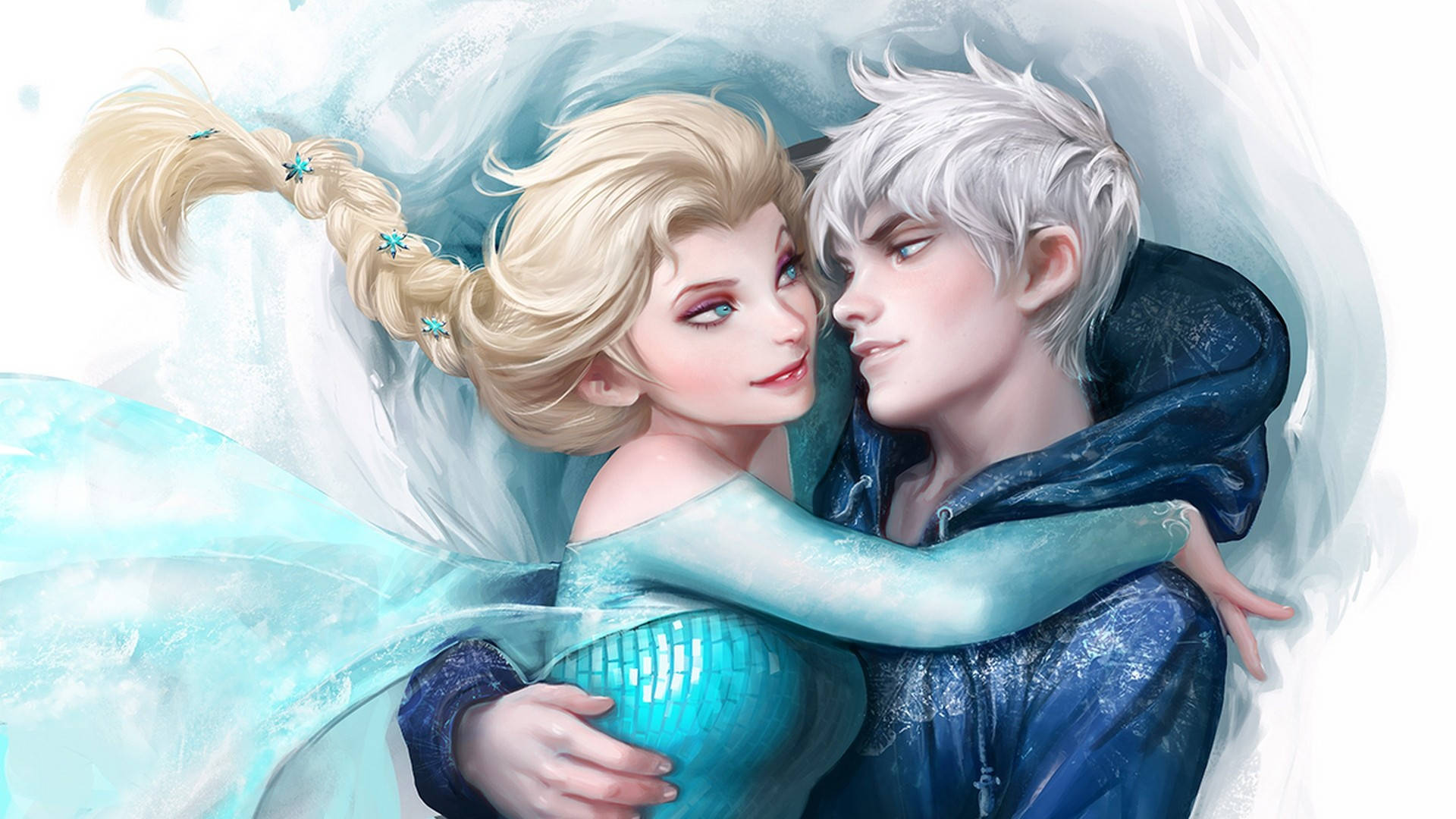 Frozen Elsa Jack Frost Fan Artwork Background