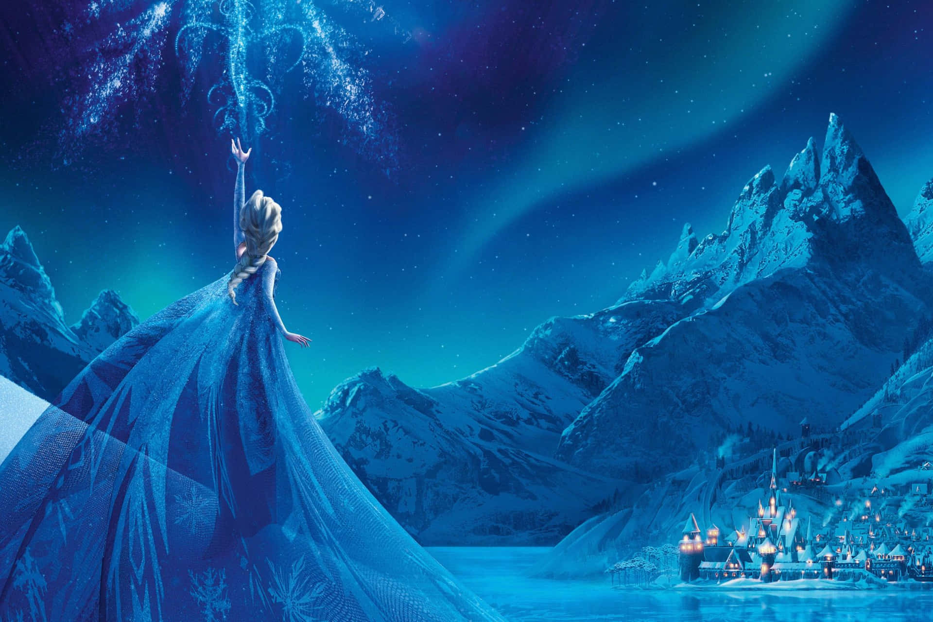 Frozen Queen Elsa Magic Creation Background