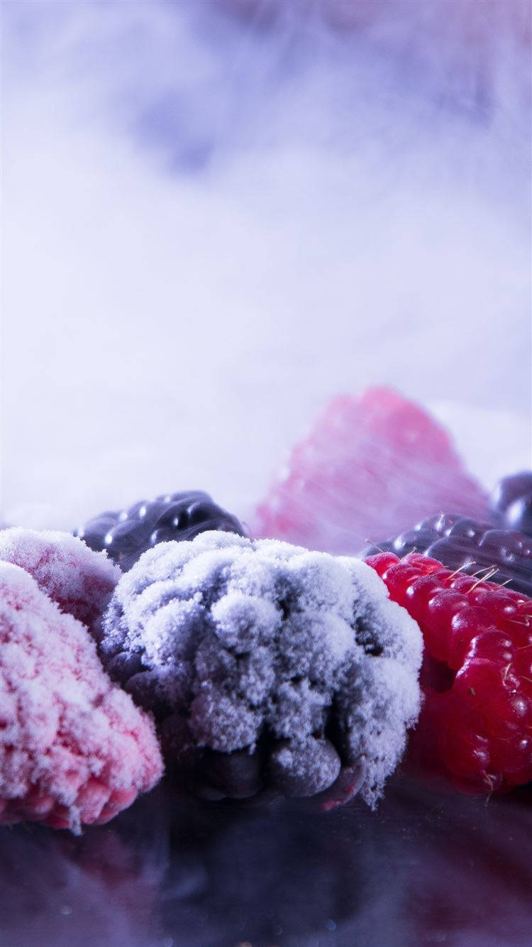 Frozen Red And Black Raspberries