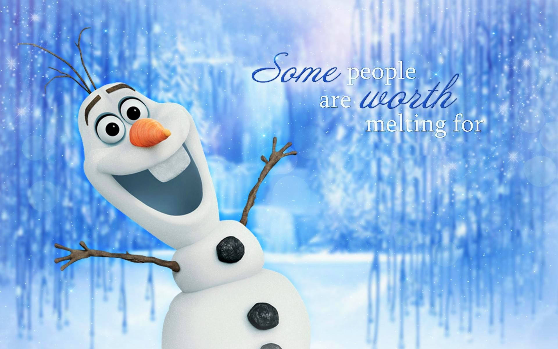Frozen's Olaf Quote Background
