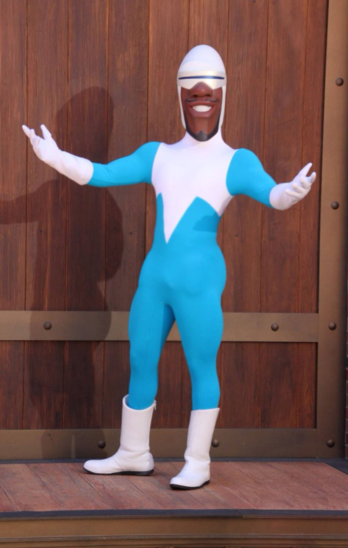 Frozone Displaying His Superpowers In Action Background
