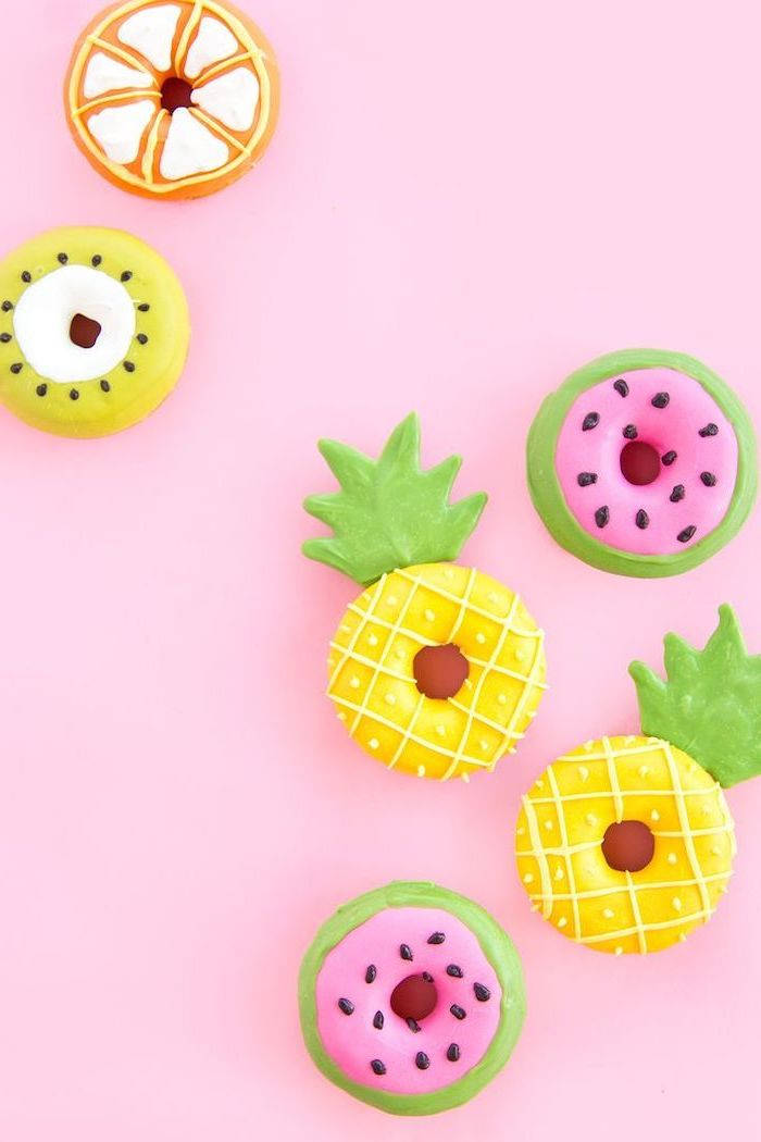 Fruit Donuts Girly Iphone Background