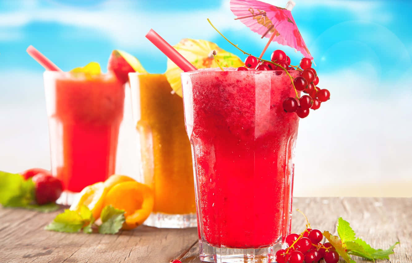 Fruit Slushy Trio Background