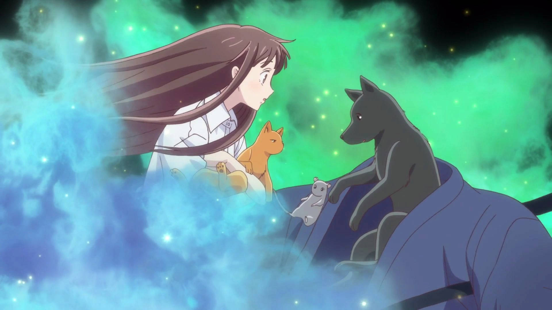Fruits Basket Animal Characters And Tohru Background